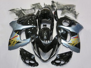 Carénages Moto Suzuki GSXR 1300 Hayabusa 2008-2020 - Noir Brillant Bleu Clair Or