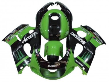 Carénages Moto Suzuki GSXR 600 / GSXR 750 1996-2000 - Vert Noir Monstre