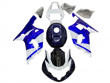 Carénages Moto Suzuki GSXR 600 / GSXR 750 2001-2003 - Blanc Bleu Noir