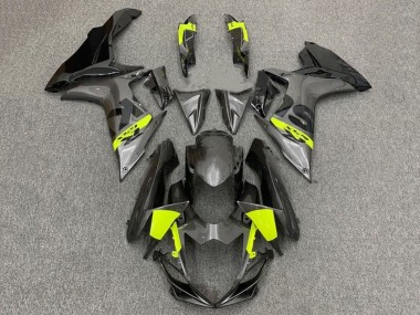 Carénages Moto Suzuki GSXR 600 / GSXR 750 2011-2024 - Gris Noir Jaune Néon