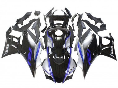 Carénages Moto Yamaha YZF R3/R25 2019-2021 - Argent Bleu Noir