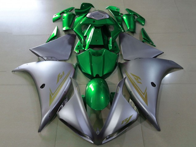 Carénages Moto Yamaha YZF 1000 R1 2009-2011 - Argent Vert