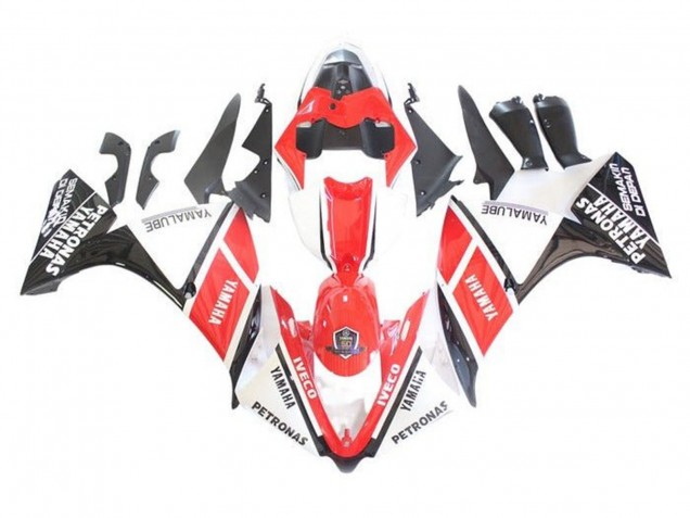 Carénages Moto Yamaha YZF 1000 R1 2009-2011 - Blanc Rouge Noir Petronas