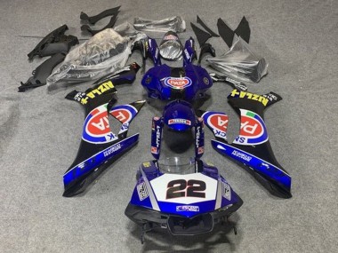 Carénages Moto Yamaha YZF 1000 R1 2015-2019 - Bleu Blanc Noir Rouge Pata 22