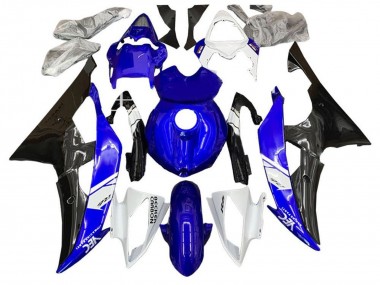 Kits Carénage Moto Yamaha YZF R6 2008-2016 - Blanc Bleu Noir Brillant