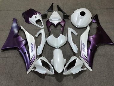 Carénage Moto Yamaha YZF R6 2008-2016 - Blanc Violet