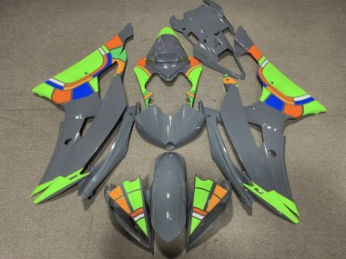 Carénages Moto Yamaha YZF R6 2008-2016 - Nardo Gris Vert Néon Roue Chromatique