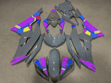 Carénages Moto Yamaha YZF R6 2008-2016 - Nardo Gris Violet Roue Chromatique