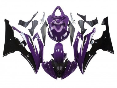 Carénages Moto Yamaha YZF R6 2008-2016 - Violet Noir Brillant