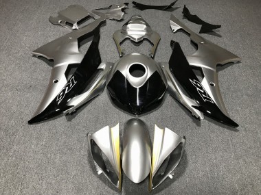 Carénages Moto Yamaha YZF R6 2008-2016 - Argent Or Noir