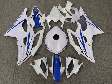 Kits Carénage Moto Yamaha YZF R6 2008-2016 - Blanc Bleu