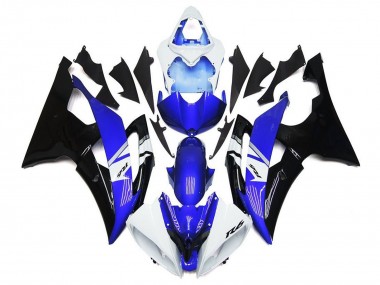 Carénages Moto Yamaha YZF R6 2008-2016 - Blanc Bleu Noir