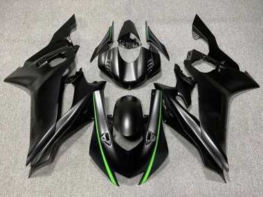 Carénages Moto Yamaha YZF R6 2017-2023 - Noir Mat Vert