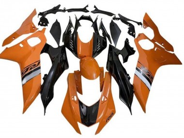 Carénages Moto Yamaha YZF R6 2017-2023 - Orange Argent Noir Brillant
