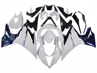 Carénages Moto Triumph Daytona 675 Triple 2013-2016 - Blanc Bleu