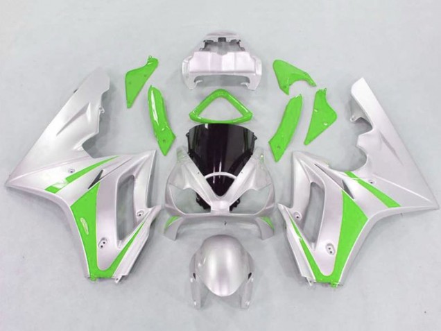 Carénages Moto Triumph Daytona 675 Triple 2006-2008 - Argent Vert