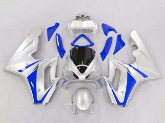Carénages Moto Triumph Daytona 675 Triple 2006-2008 - Argent Bleu