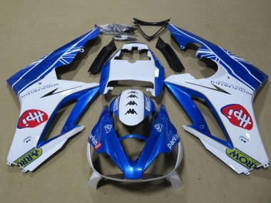 Carénages Moto Triumph Daytona 675 Triple 2006-2008 - Blanc Bleu