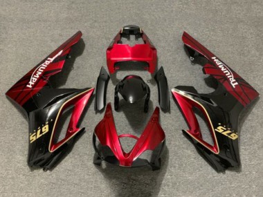 Carénages Moto Triumph Daytona 675 Triple 2009-2012 - Rouge Or Noir Brillant