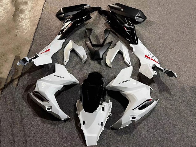 Carénage Moto Honda ADV160 2022-2024 - Blanc Noir Brillant