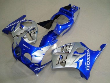 Carénages Moto Honda CBR250RR MC19 1988-1989 - Argent Bleu