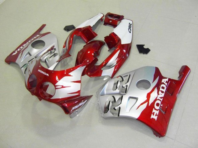 Carénages Moto Honda CBR250RR MC22 1990-1998 - Argent Rouge