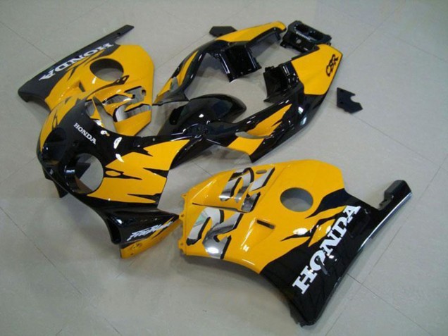 Carénages Moto Honda CBR250RR MC22 1990-1998 - Jaune Noir Brillant