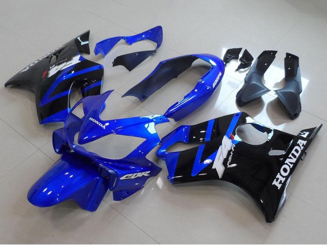 Carénage Moto Honda CBR600 F4i 2004-2007 - Bleu Noir Brillant