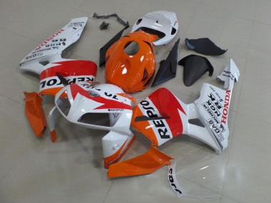 Kit Carénages Moto Honda CBR600RR 2005-2006 - Orange Blanc Rouge Noir Brillant Repsol