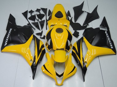 Carénages Moto Honda CBR600RR 2009-2012 - Jaune Noir Mat