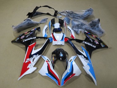 Kits Carénage Moto ABS BMW S1000RR 2019-2022 - Blanc Bleu Rouge Noir