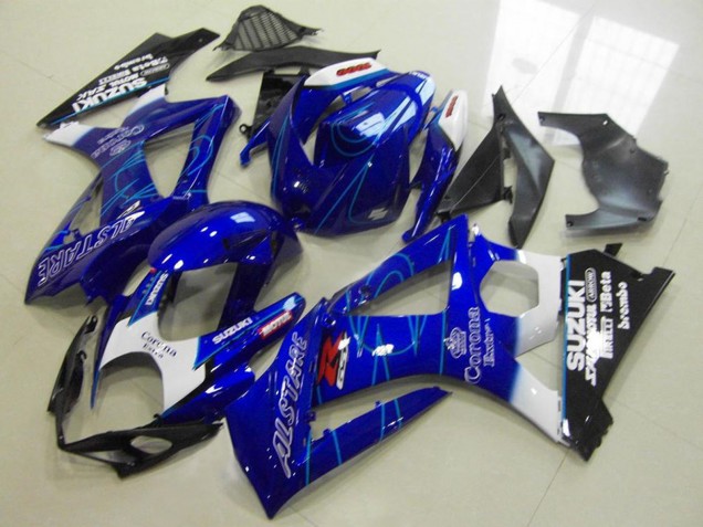Carénage Moto Suzuki GSXR 1000 2007-2008 - Bleu Blanc Noir Corona