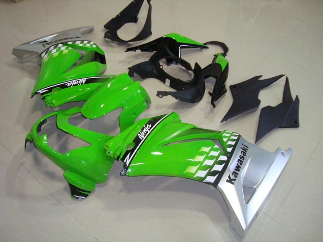 Carénages Moto Kawasaki ZX250R 2008-2012 - Vert Argent
