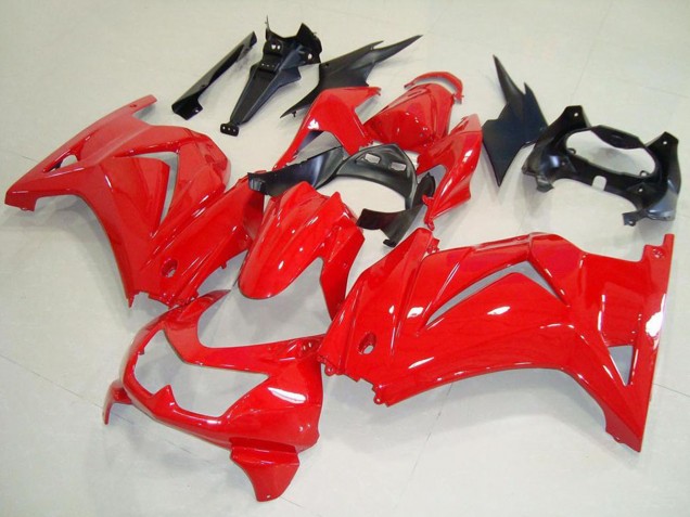 Carénages Moto Kawasaki ZX250R 2008-2012 - Rouge Noir