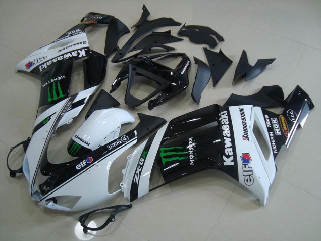 Carénages Moto Kawasaki ZX6R 2007-2008 - Blanc Monstre