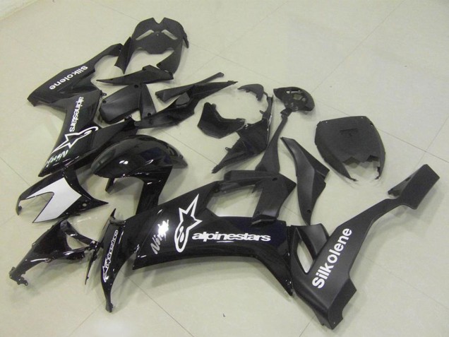 Carénages Moto Kawasaki ZX10R 2008-2010 - Noir Brillant Silkolene Star