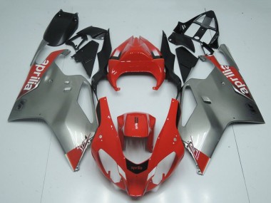 Carénages Moto Aprilia RSV1000 2003-2006 - Rouge Gris Noir