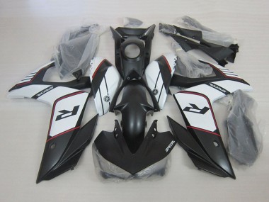 Carénages Moto Yamaha YZF R3 2015-2018 - Blanc Noir Mat