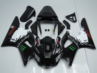 Carénages Moto Yamaha YZF R1 2000-2001 - Noir Brillant Blanc Rouge Vert Monstre