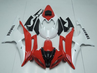 Carénages Moto Yamaha YZF R6 2008-2016 - Blanc Rouge