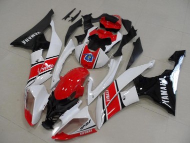 Kits Carénage Moto ABS Yamaha YZF R6 2008-2016 - Blanc Rouge Noir Brillant