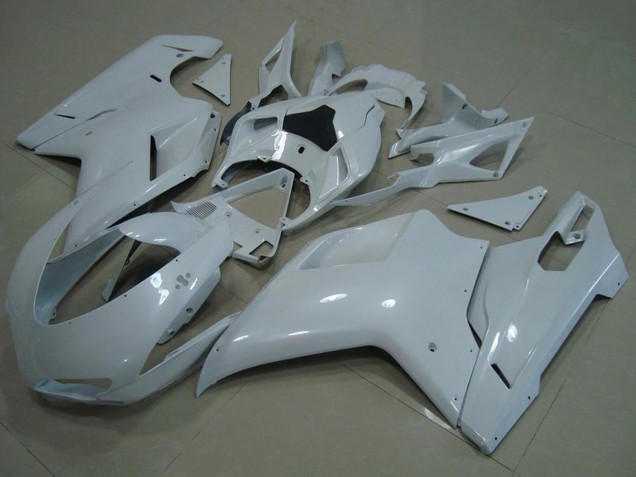 Carénages Moto Ducati 848 1098 1198 2007-2014 - Blanc Brillant