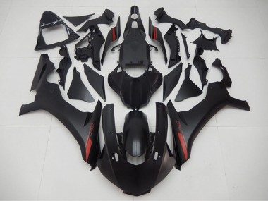 Carénages Moto Yamaha YZF R1 2015-2019 - Noir Mat Rouge