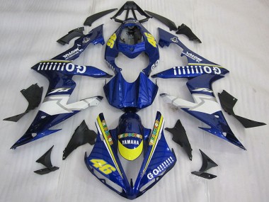 Carénages Moto Yamaha YZF R1 2004-2006 - Bleu Jaune Blanc Go 46