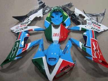 Carénages Moto Yamaha YZF R1 2004-2006 - Blanc Bleu Rouge Vert Blanc Fiat Motul
