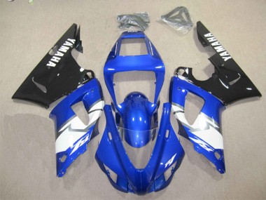 Kits Carénage Moto Yamaha YZF R1 2012-2014 - Bleu Blanc Noir Brillant