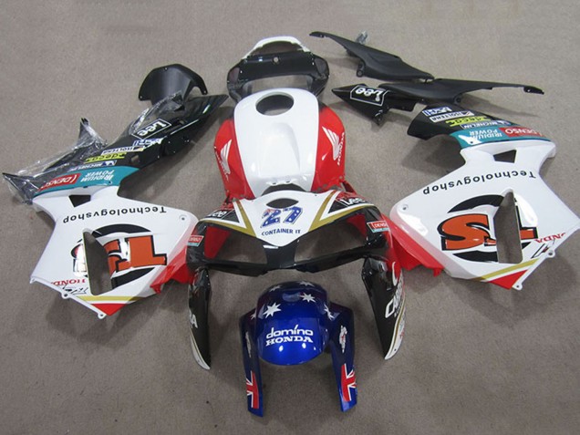 Carénages Moto Honda CBR600RR 2005-2006 - Blanc Rouge Noir Bleu 27