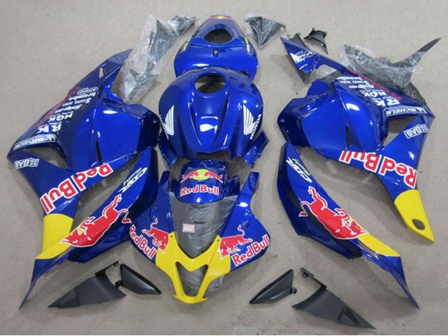 Carénages Moto Honda CBR600RR 2009-2012 - Bleu Jaune Red Bull