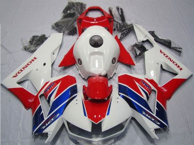 Kits Carénage Moto ABS Honda CBR600RR 2013-2023 - Blanc Rouge Bleu HRC