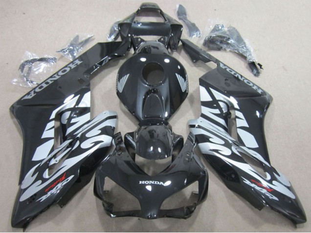 Carénages Moto Honda CBR1000RR 2004-2005 - Noir Brillant Argent